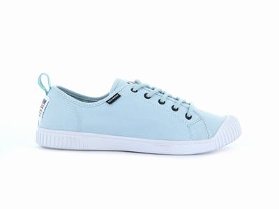 Zapatos Bajos Palladium EASY LACE CANVAS Mujer Gris | Costa Rica-58297